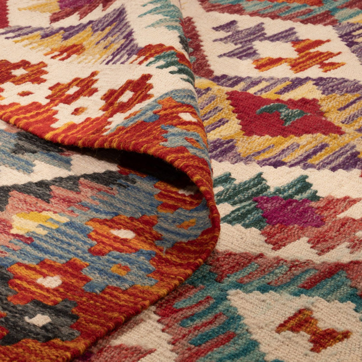 Dywan Kelim - Splash - 245 x 165 cm - wielokolorowy