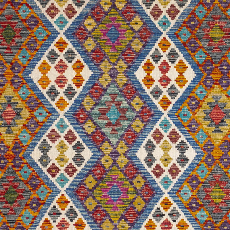 Dywan Kelim - Splash kwadratowy  - 207 x 203 cm - wielokolorowy