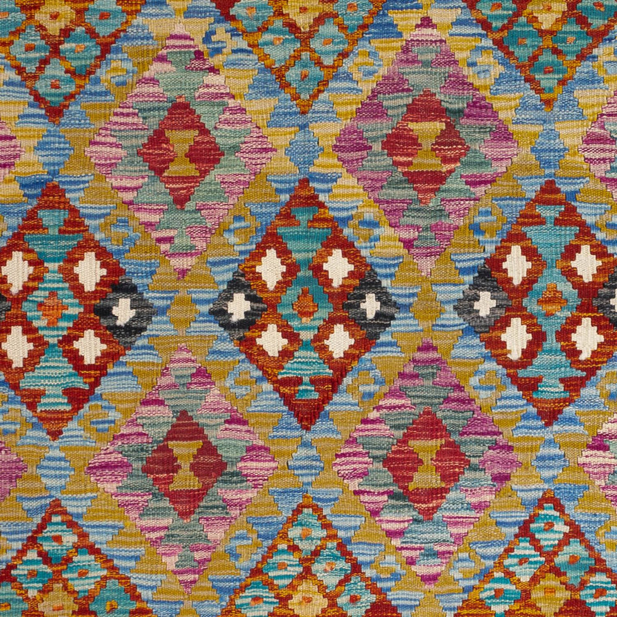 Dywan Kelim - Splash - 197 x 150 cm - wielokolorowy