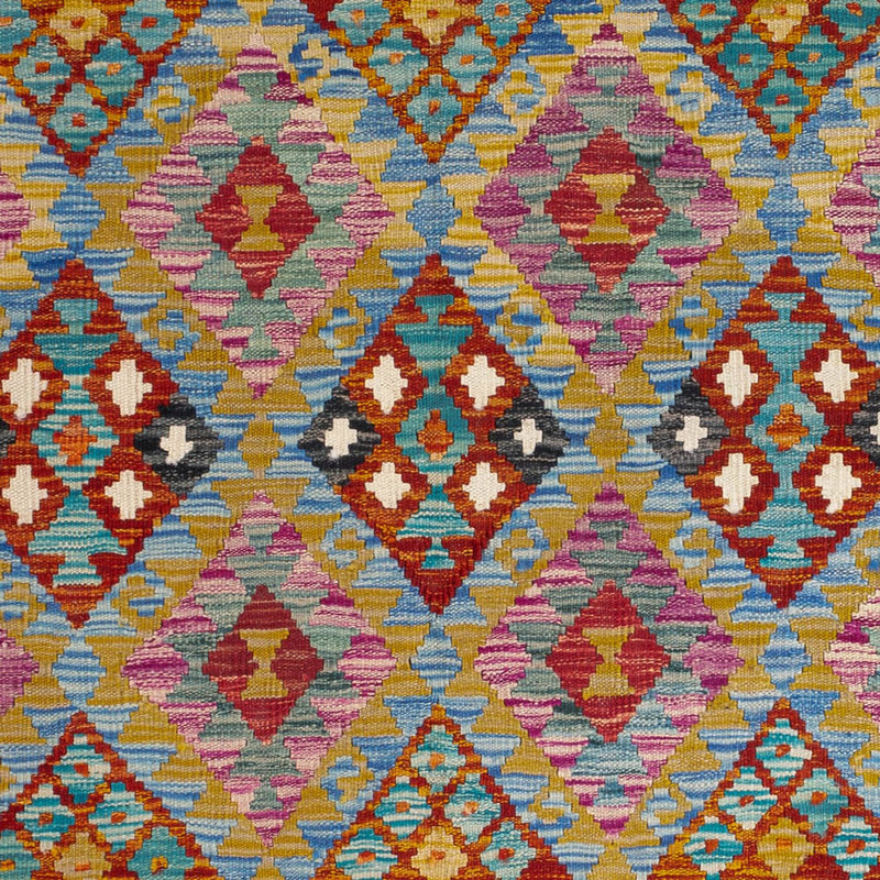 Dywan Kelim - Splash - 197 x 150 cm - wielokolorowy