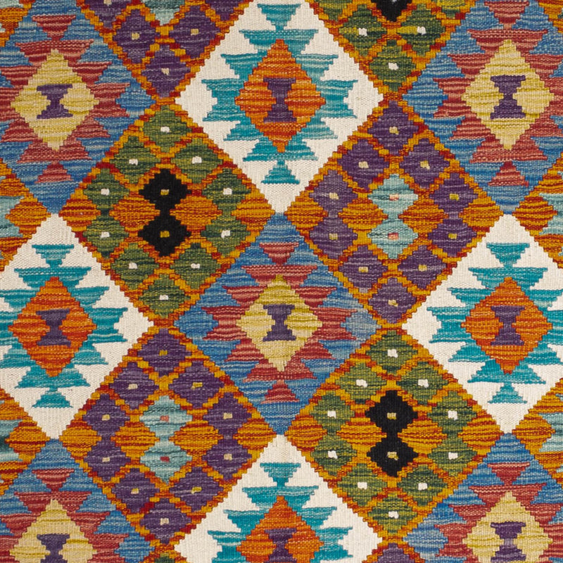 Dywan Kelim - Splash - 196 x 150 cm - wielokolorowy