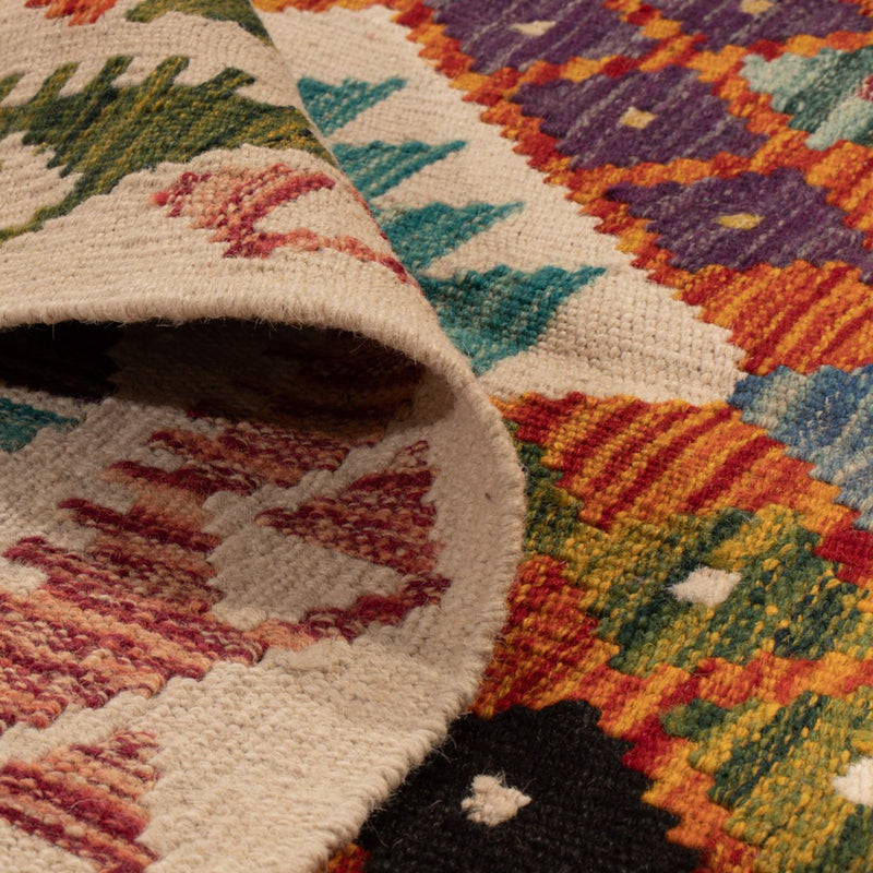 Dywan Kelim - Splash - 196 x 150 cm - wielokolorowy