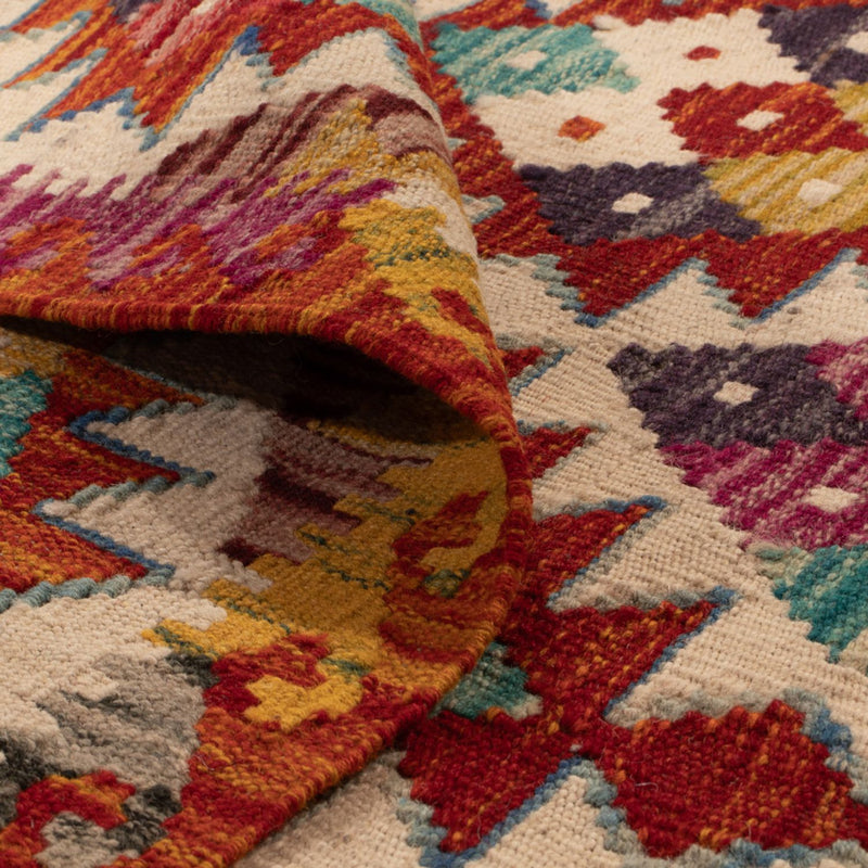 Dywan Kelim - Splash kwadratowy  - 152 x 152 cm - wielokolorowy