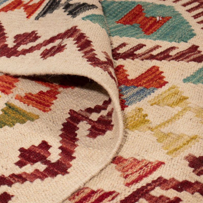 Dywan Kelim - Splash kwadratowy  - 154 x 143 cm - wielokolorowy