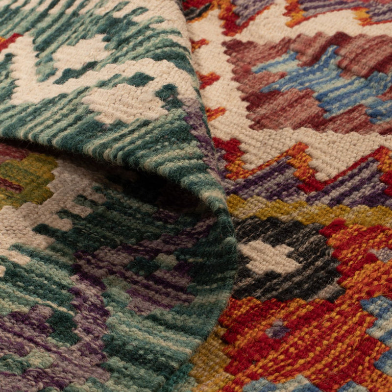 Dywan Kelim - Splash kwadratowy  - 154 x 154 cm - wielokolorowy