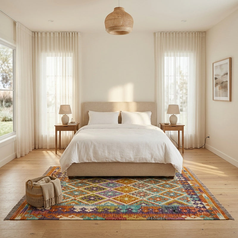 Kilim Maimana Dywan 158x152cm - Dywan wełniany