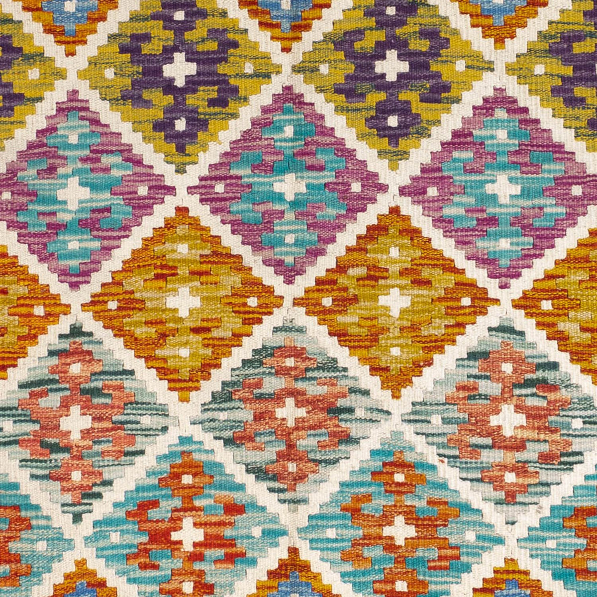 Dywan Kelim - Splash - 158 x 152 cm - wielokolorowy