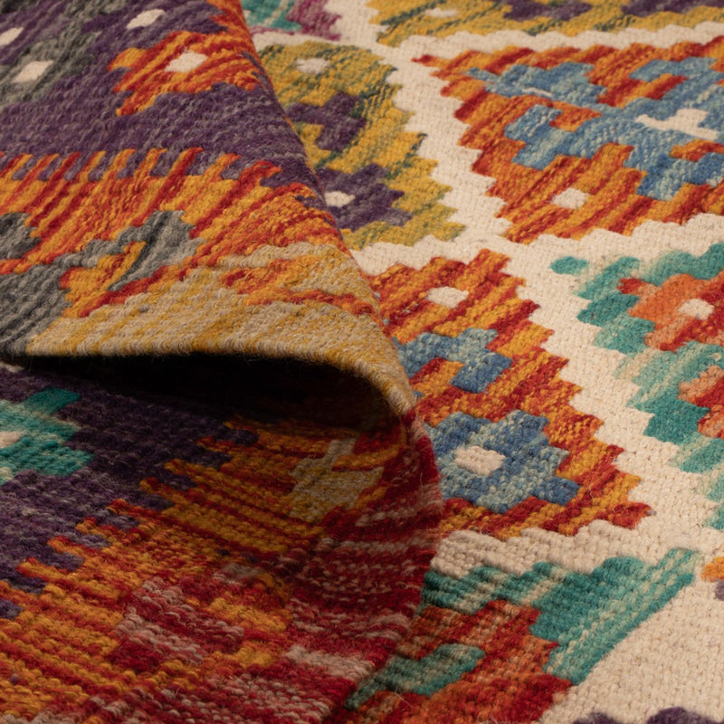 Dywan Kelim - Splash - 158 x 152 cm - wielokolorowy