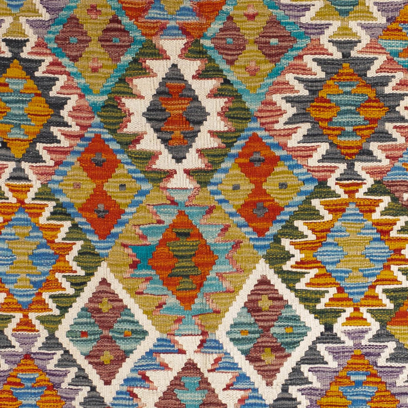 Dywan Kelim - Splash kwadratowy  - 154 x 152 cm - wielokolorowy