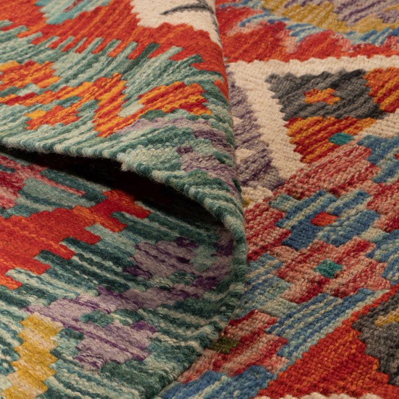 Dywan Kelim - Splash kwadratowy  - 154 x 152 cm - wielokolorowy