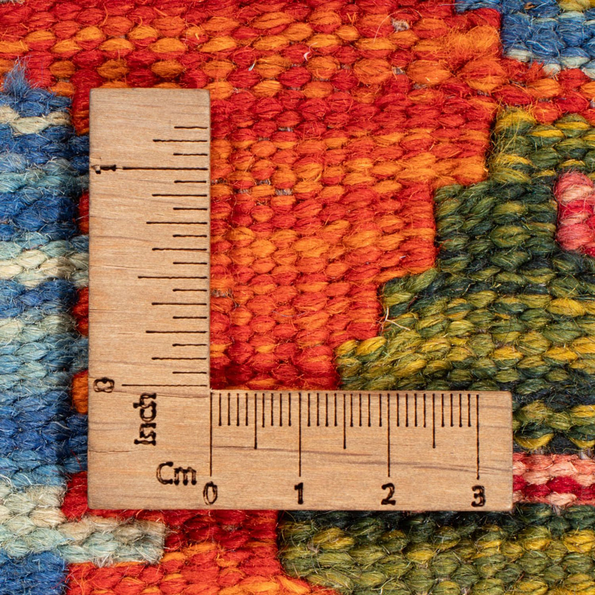 Dywan Kelim - Splash kwadratowy  - 154 x 152 cm - wielokolorowy