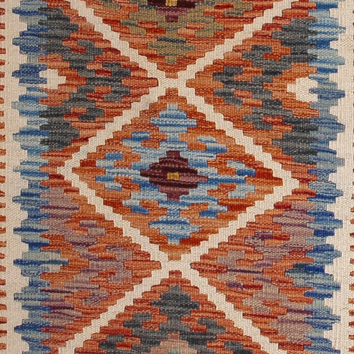 Biegacz Dywan Kelim - Splash - 246 x 76 cm - wielokolorowy