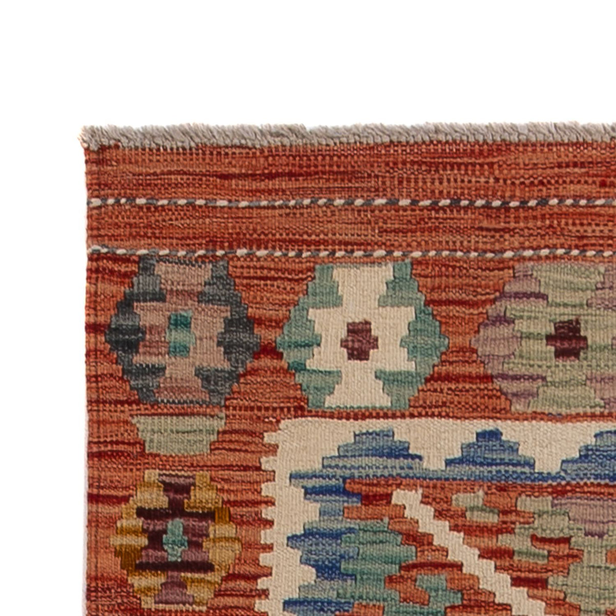 Biegacz Dywan Kelim - Splash - 246 x 76 cm - wielokolorowy