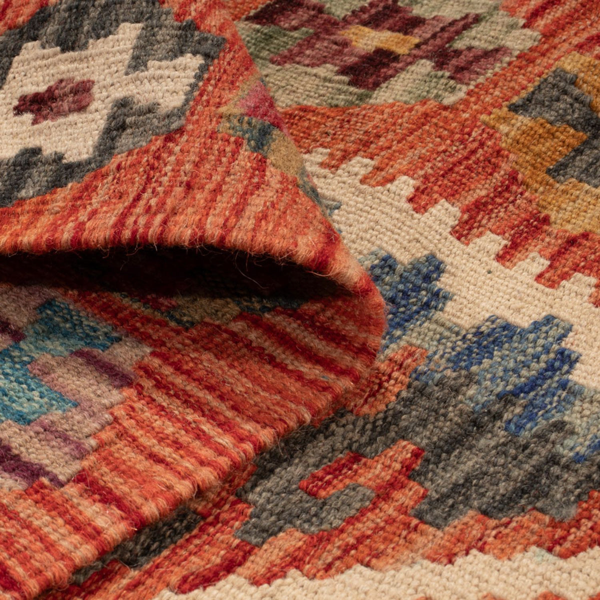 Biegacz Dywan Kelim - Splash - 246 x 76 cm - wielokolorowy