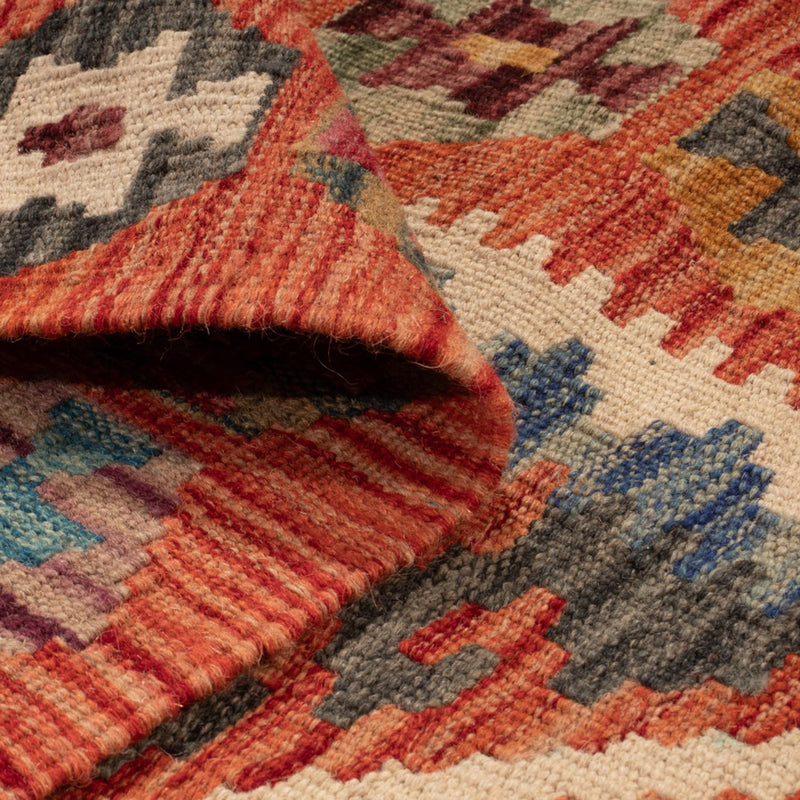 Biegacz Dywan Kelim - Splash - 246 x 76 cm - wielokolorowy