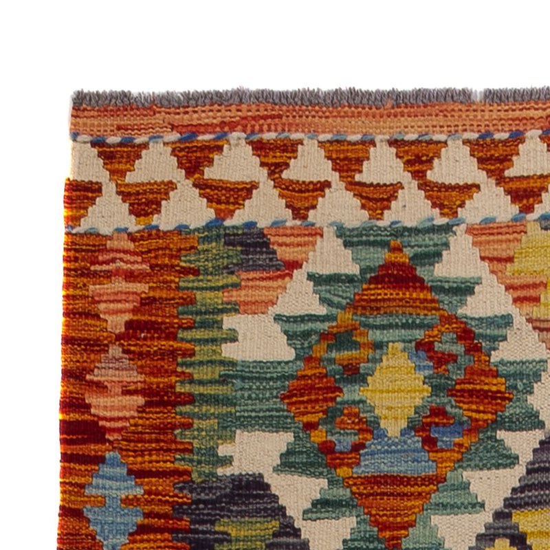 Biegacz Dywan Kelim - Splash - 202 x 86 cm - wielokolorowy