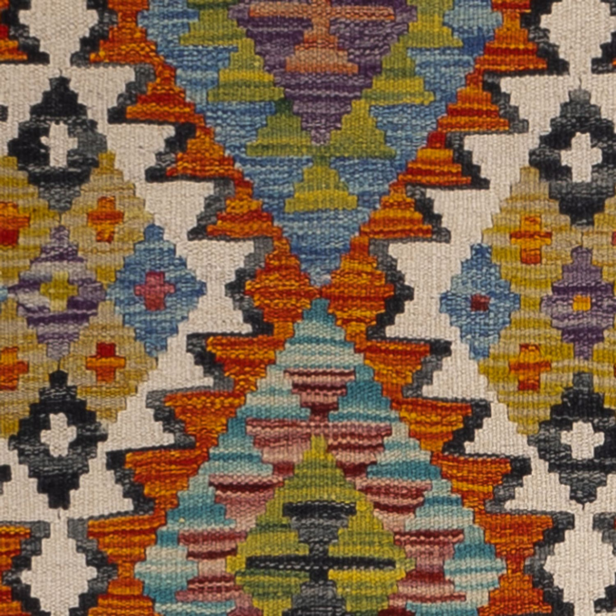 Biegacz Dywan Kelim - Splash - 193 x 80 cm - wielokolorowy