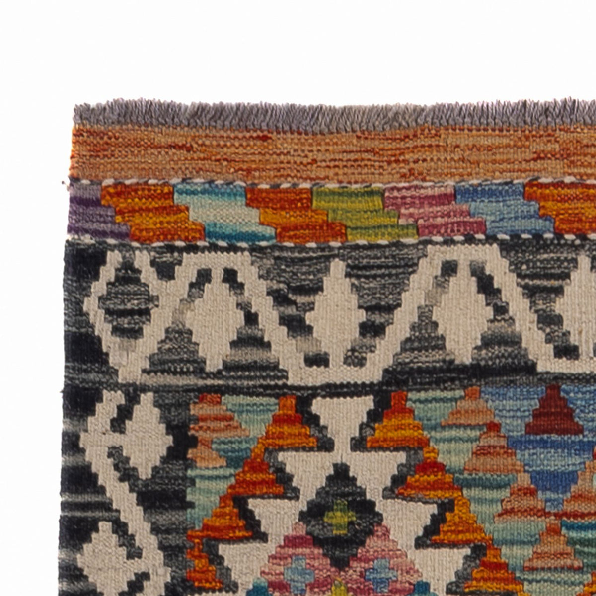 Biegacz Dywan Kelim - Splash - 193 x 80 cm - wielokolorowy