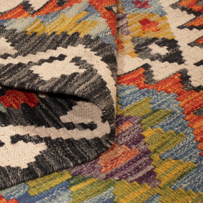 Biegacz Dywan Kelim - Splash - 193 x 80 cm - wielokolorowy