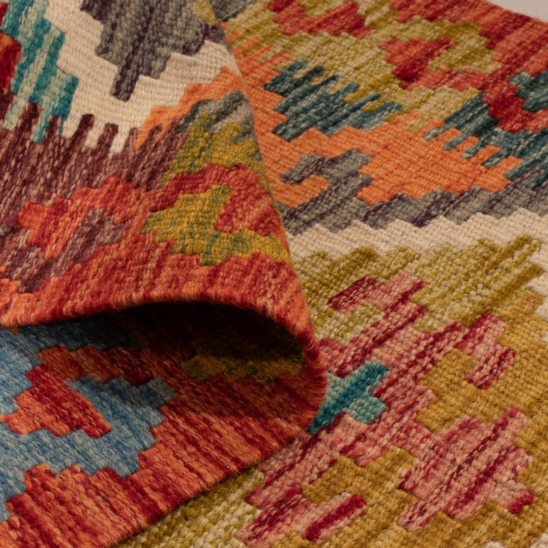 Dywan Kelim - Splash - 127 x 82 cm - wielokolorowy