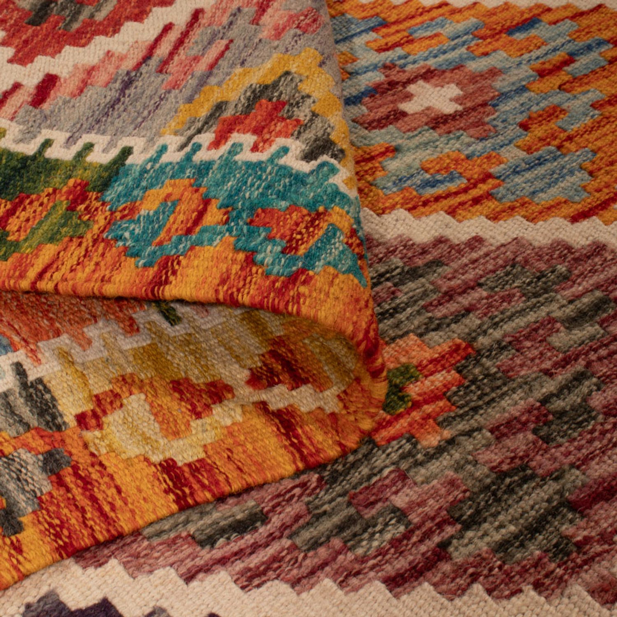 Dywan Kelim - Splash - 125 x 86 cm - wielokolorowy