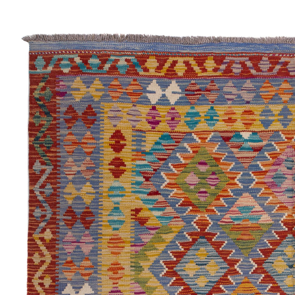 Dywan Kelim - Splash - 204 x 148 cm - wielokolorowy