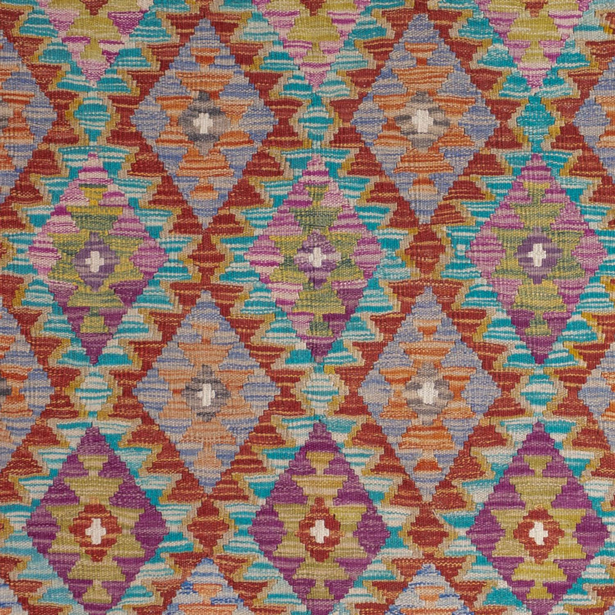 Dywan Kelim - Splash - 198 x 150 cm - wielokolorowy