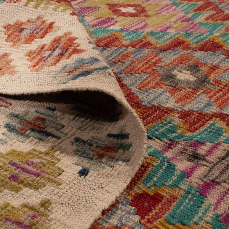 Dywan Kelim - Splash - 198 x 150 cm - wielokolorowy