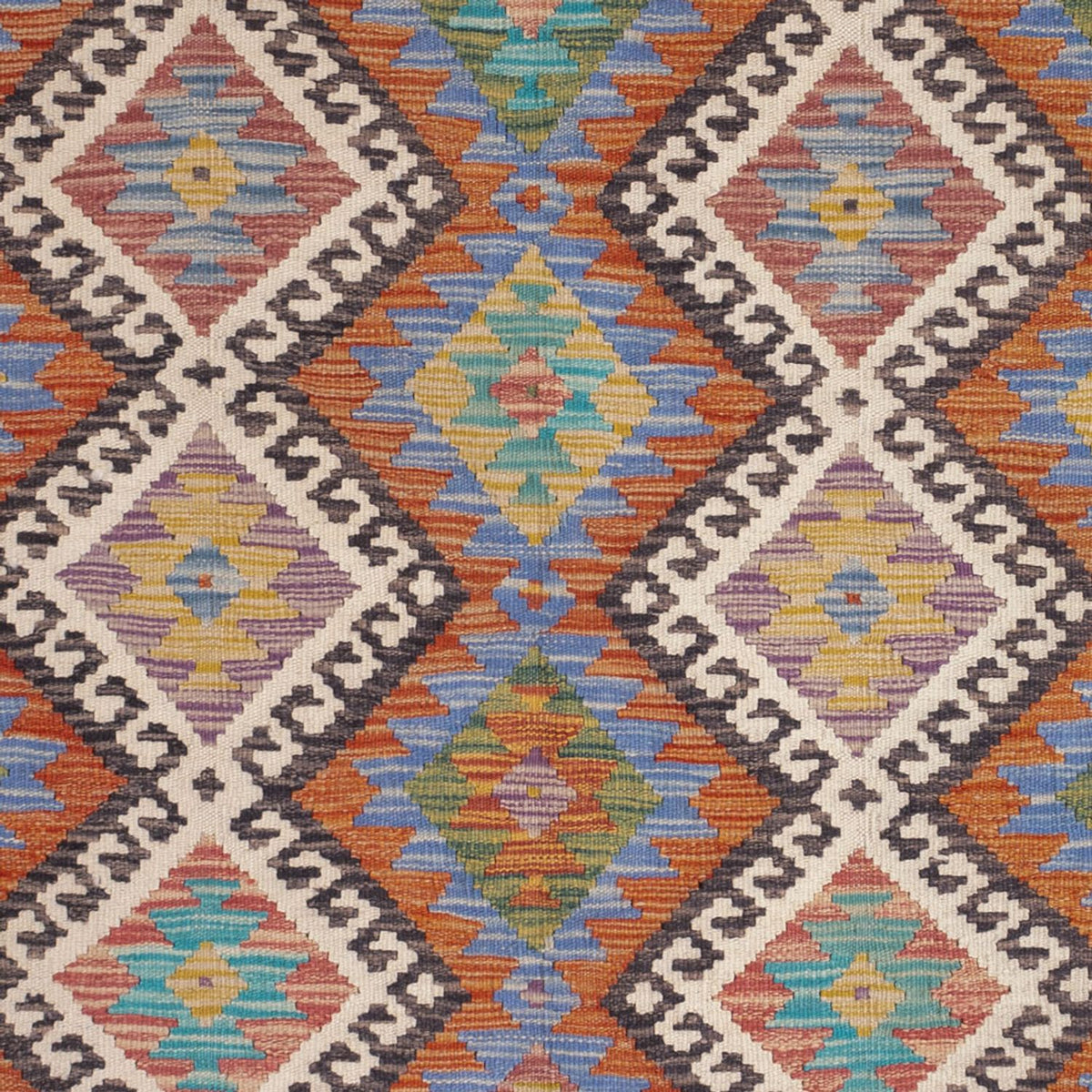 Dywan Kelim - Splash - 197 x 156 cm - wielokolorowy