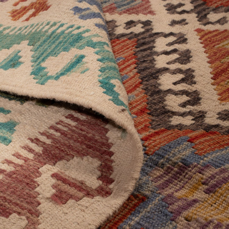 Dywan Kelim - Splash - 197 x 156 cm - wielokolorowy