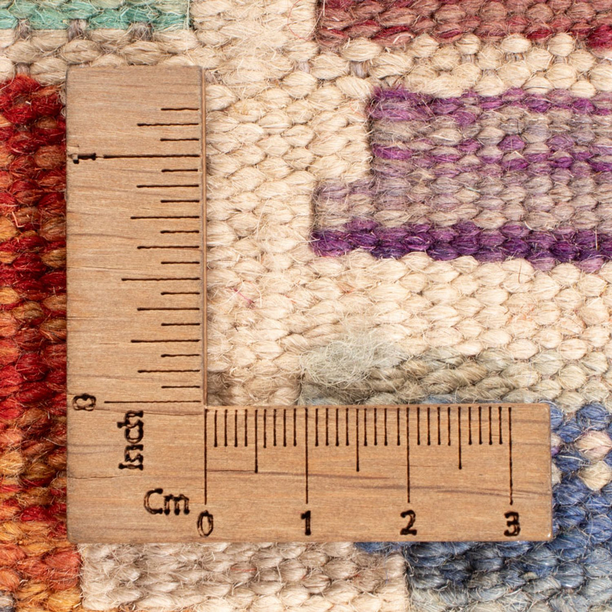 Dywan Kelim - Splash - 198 x 156 cm - wielokolorowy