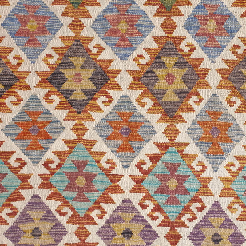 Dywan Kelim - Splash - 201 x 153 cm - wielokolorowy