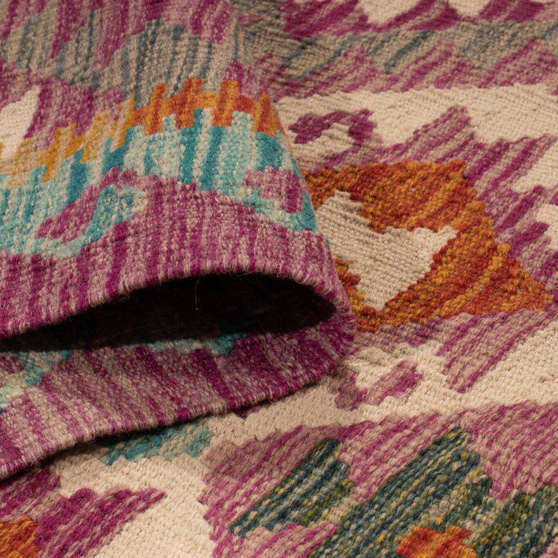 Biegacz Dywan Kelim - Splash - 295 x 80 cm - wielokolorowy