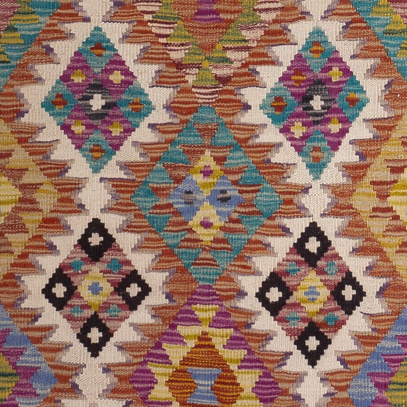 Biegacz Dywan Kelim - Splash - 295 x 85 cm - wielokolorowy