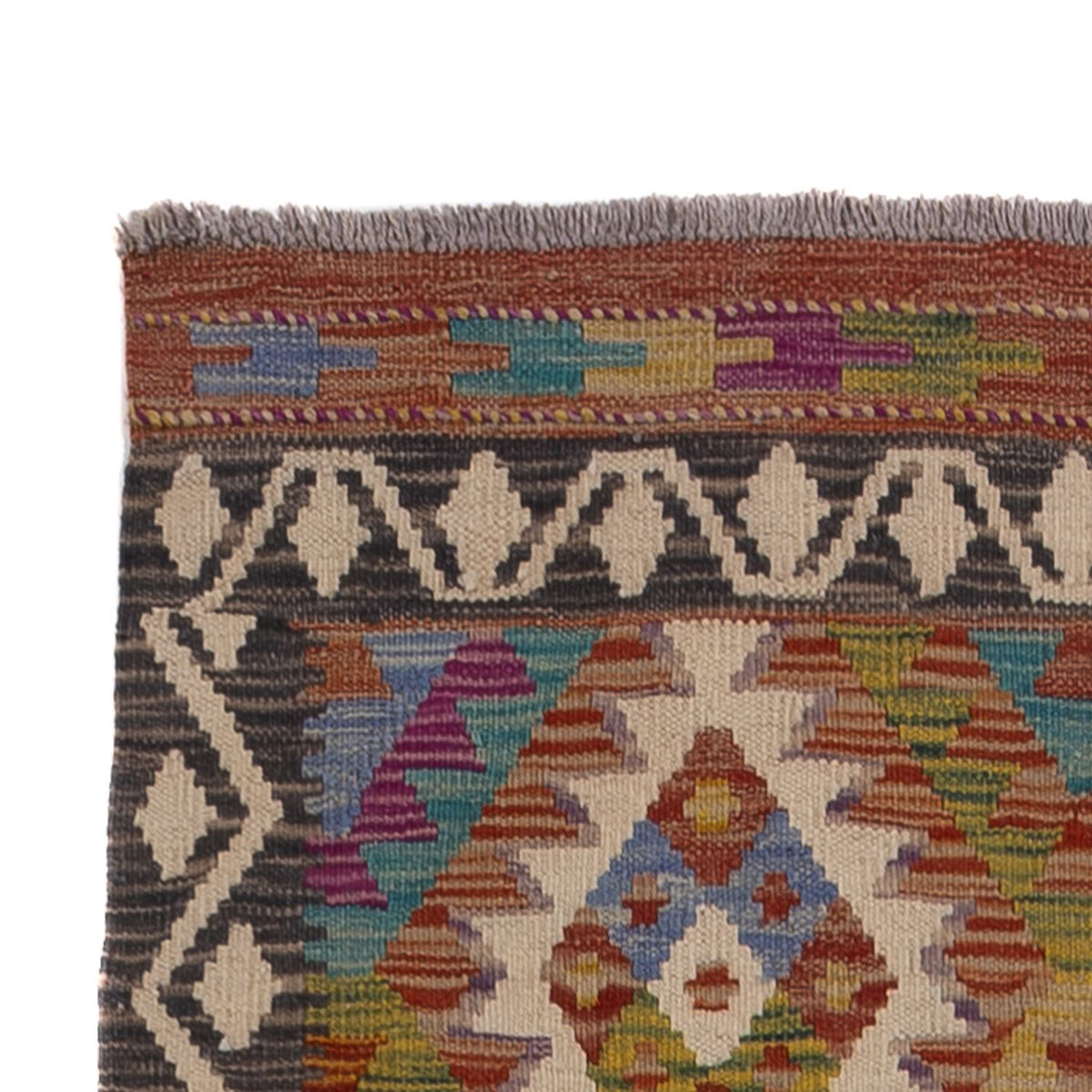 Biegacz Dywan Kelim - Splash - 295 x 85 cm - wielokolorowy