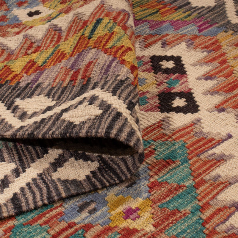 Biegacz Dywan Kelim - Splash - 295 x 85 cm - wielokolorowy