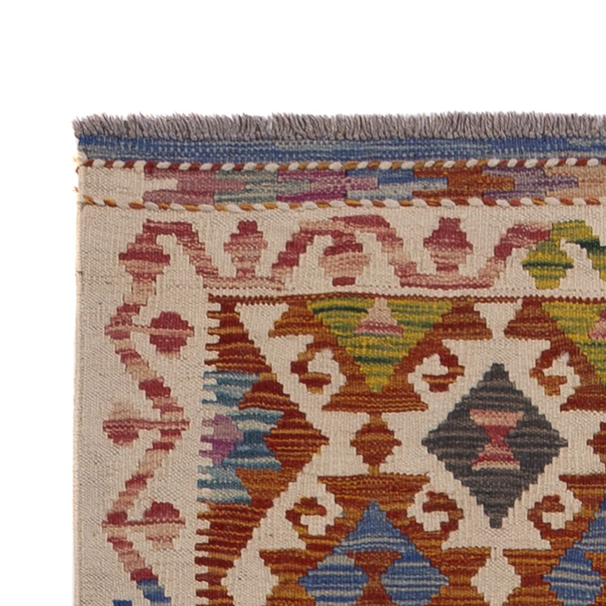 Biegacz Dywan Kelim - Splash - 269 x 84 cm - wielokolorowy