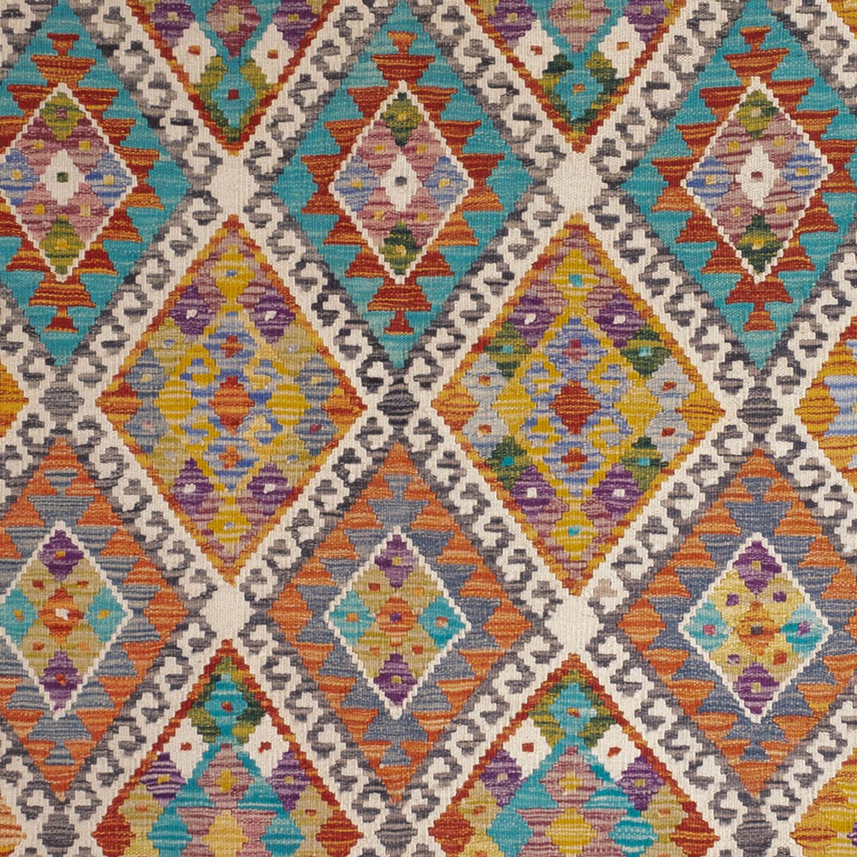 Dywan Kelim - Splash - 246 x 153 cm - wielokolorowy