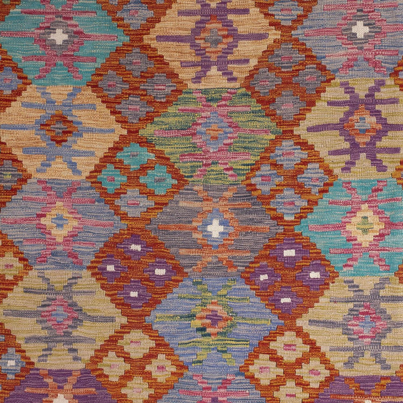 Dywan Kelim - Splash - 247 x 195 cm - wielokolorowy