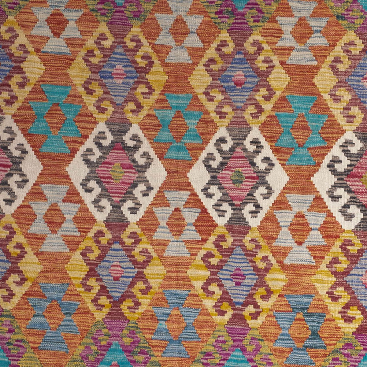 Dywan Kelim - Splash - 253 x 203 cm - wielokolorowy