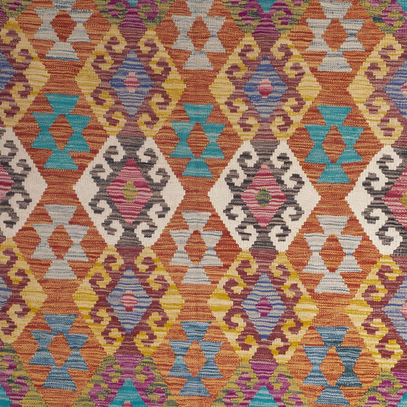 Dywan Kelim - Splash - 253 x 203 cm - wielokolorowy