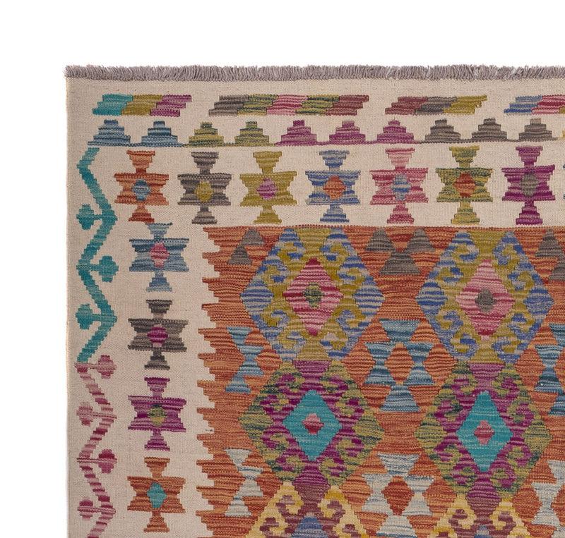 Dywan Kelim - Splash - 253 x 203 cm - wielokolorowy