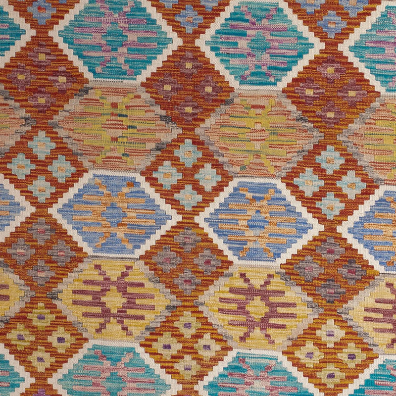 Dywan Kelim - Splash - 247 x 201 cm - wielokolorowy