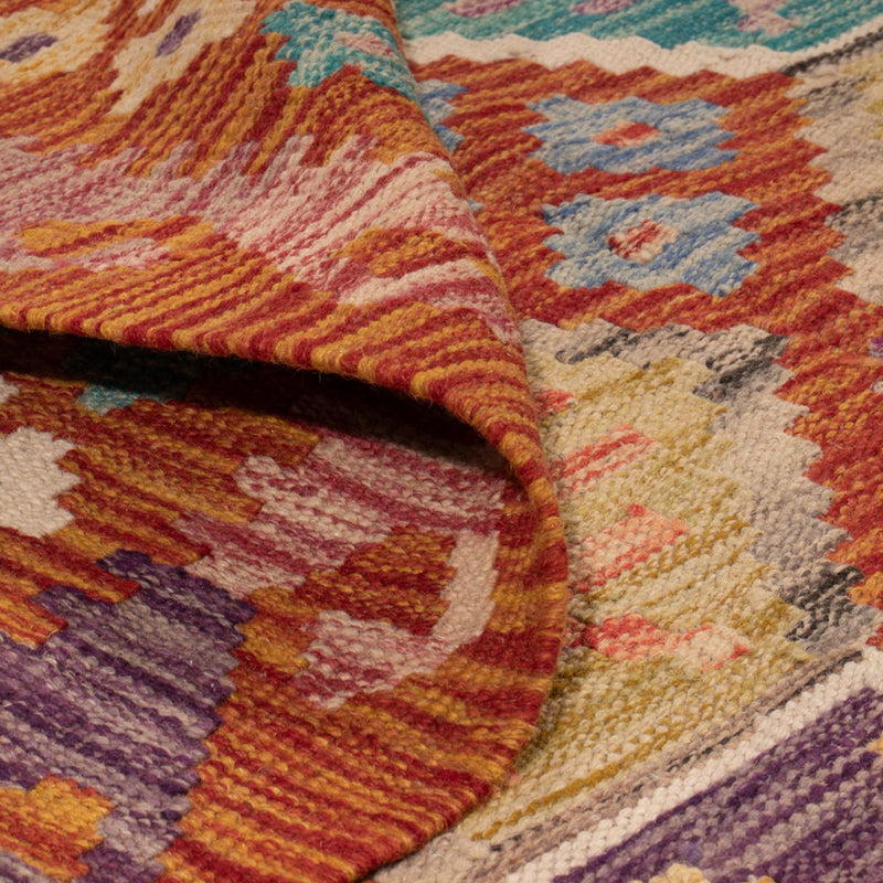 Dywan Kelim - Splash - 247 x 201 cm - wielokolorowy