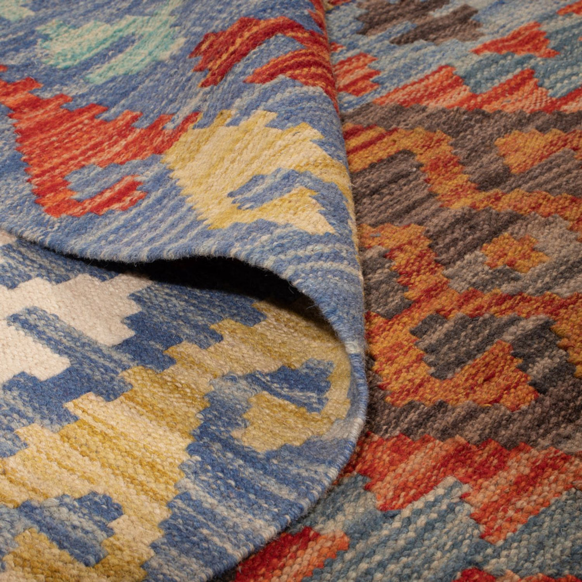 Dywan Kelim - Splash - 244 x 205 cm - wielokolorowy