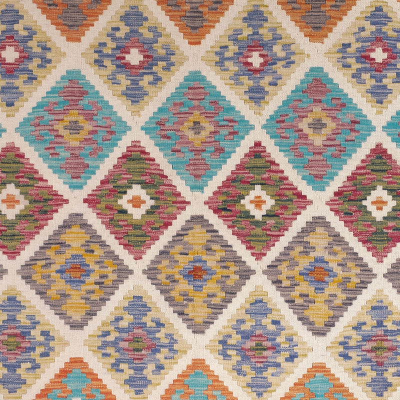 Dywan Kelim - Splash - 246 x 206 cm - wielokolorowy