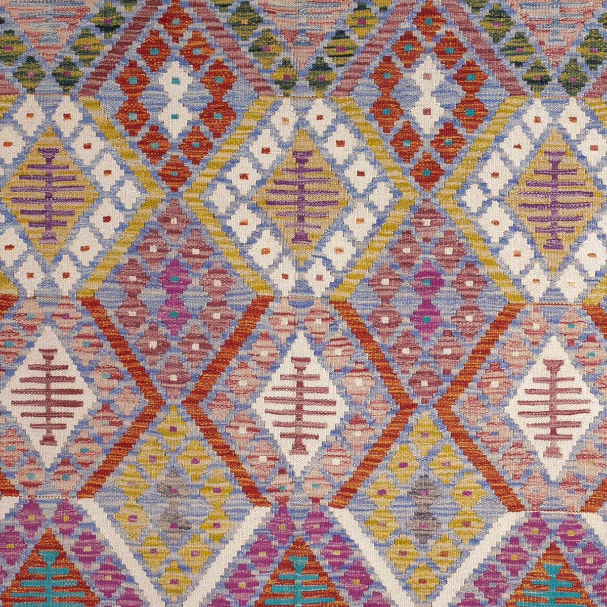 Dywan Kelim - Splash - 250 x 191 cm - wielokolorowy