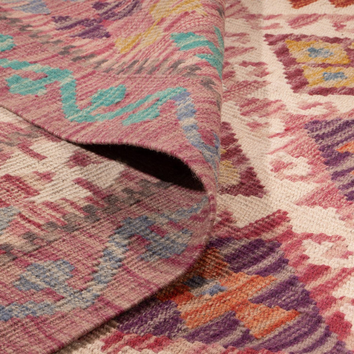 Dywan Kelim - Splash - 308 x 215 cm - wielokolorowy