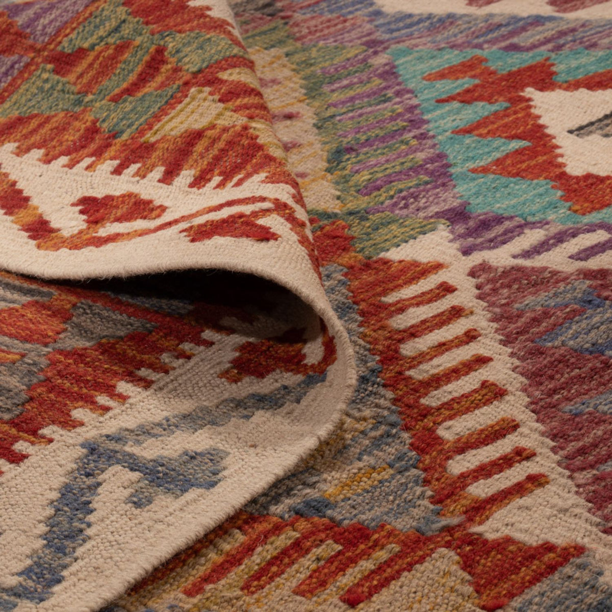 Dywan Kelim - Splash - 299 x 200 cm - wielokolorowy