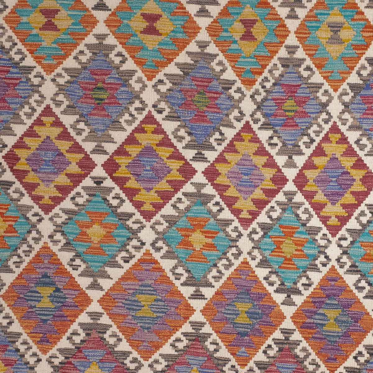 Dywan Kelim - Splash - 305 x 196 cm - wielokolorowy